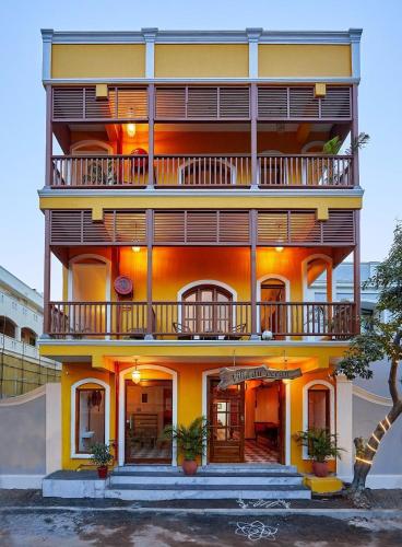 A szálláshely kívülről, Villa Du Ocean in Pondicherry A szálláshely kívülről, Villa Du Ocean in Pondicherry