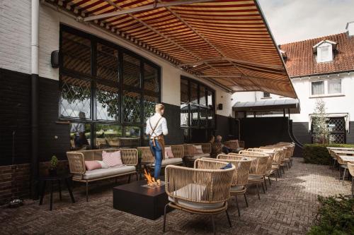 Erkély/terasz, Paping Hotel & Spa in Ommen ten zuiden van de Vecht Erkély/terasz, Paping Hotel & Spa in Ommen ten zuiden van de Vecht