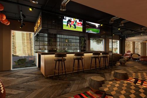 Bar/lounge, Ginger Mumbai Airport in Vile Parle Bar/lounge, Ginger Mumbai Airport in Vile Parle
