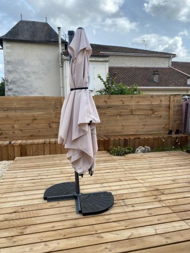 balkon/terras, Le Studio near Angoulême-Cognac International Airport balkon/terras, Le Studio near Angoulême-Cognac International Airport