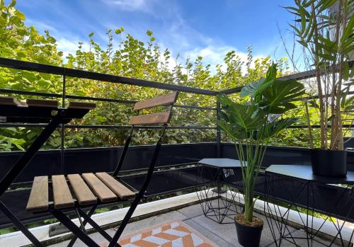 Balcony/terrace, Le 24 Nautic, Appartement douillet Bassin olympique Disneyland & Paris avec parking in Vaires-sur-Marne Balcony/terrace, Le 24 Nautic, Appartement douillet Bassin olympique Disneyland & Paris avec parking in Vaires-sur-Marne