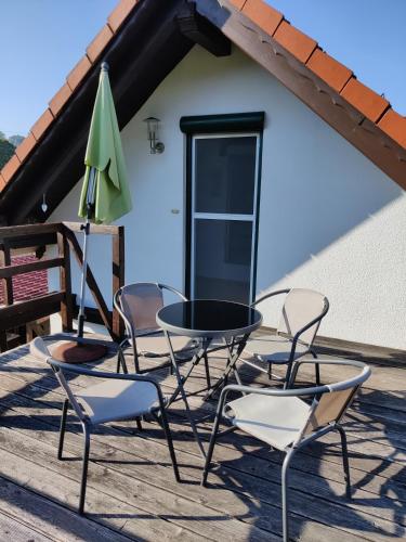 Erkély/terasz, Ferienhaus Am Bach in Kirchberg An Der Raab Erkély/terasz, Ferienhaus Am Bach in Kirchberg An Der Raab