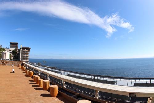 Balcony/terrace, Ryugu no Tsukai in Higashiizu Balcony/terrace, Ryugu no Tsukai in Higashiizu