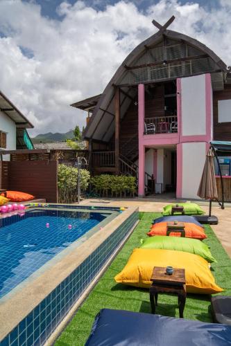 View, K-Bunk Hostel Pai Walking Street in Pai Riverside View, K-Bunk Hostel Pai Walking Street in Pai Riverside