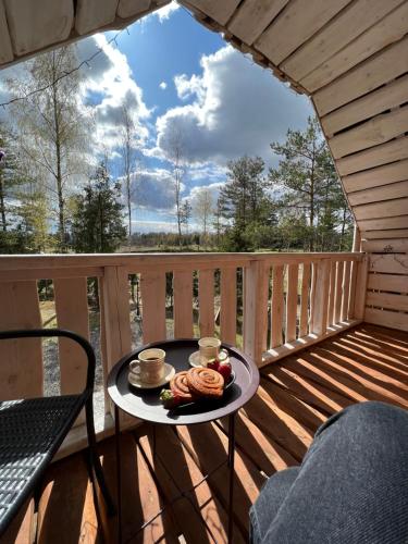 Balcony/terrace, Metsakuurorti puhkekeskus, Mummila house in Saula Balcony/terrace, Metsakuurorti puhkekeskus, Mummila house in Saula