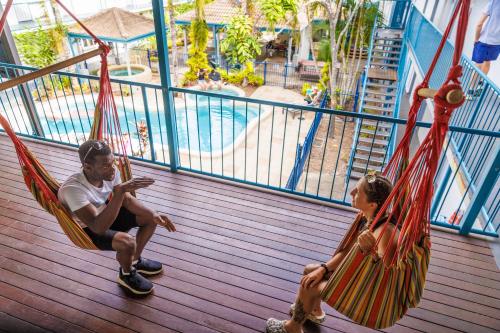 Altan/terrasse, YHA Cairns Central in Cairns Altan/terrasse, YHA Cairns Central in Cairns