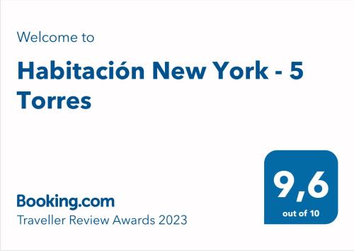 Habitación New York - 5 Torres
