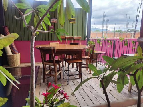 Balcony/terrace, Hostal Chocolate "Calenda" in Oaxaca Balcony/terrace, Hostal Chocolate "Calenda" in Oaxaca