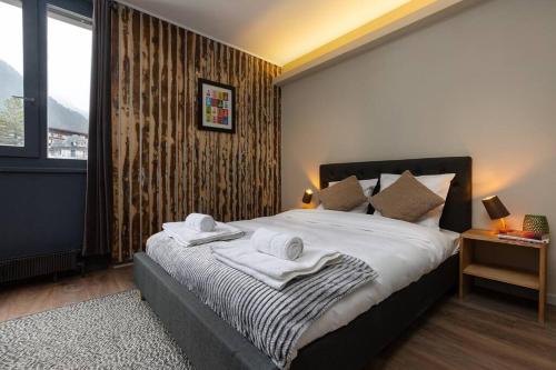 Beautiful cosy, modern studio in Chamonix centre in ليه موتيكس Beautiful cosy, modern studio in Chamonix centre in ليه موتيكس