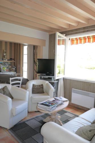 صالة مشتركة/ منطقة التلفزيون, Domaine de La Meniguere in Villeneuve-de-Marsan صالة مشتركة/ منطقة التلفزيون, Domaine de La Meniguere in Villeneuve-de-Marsan