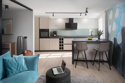 Konyha, Apartments Ginger & Blue in a charming historic town in Labin Konyha, Apartments Ginger & Blue in a charming historic town in Labin