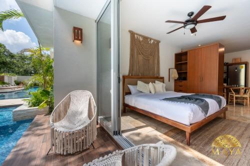 NHOA 107B Lux 1BR Condo Pool access in Aldea Zama