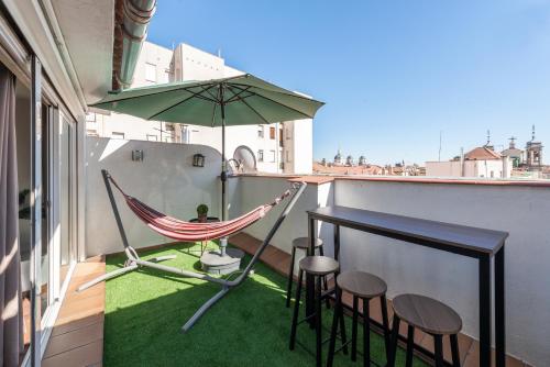 Ático en el centro con terraza y vistas increíbles