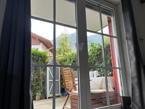 Balcony/terrace, Happy Trails, Cosy One Room Garten Apartment in Oberau Balcony/terrace, Happy Trails, Cosy One Room Garten Apartment in Oberau