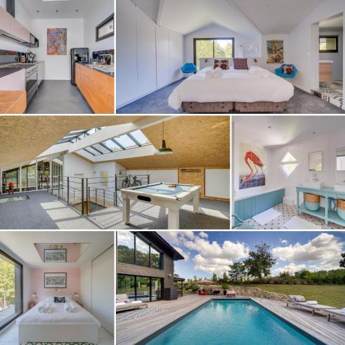Exterior view, Villa La Foret • Piscine Parking & Wi-Fi in Artigues-pres-Bordeaux Exterior view, Villa La Foret • Piscine Parking & Wi-Fi in Artigues-pres-Bordeaux