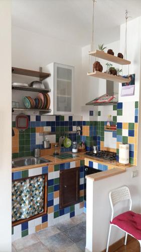 Kitchen, Casa Bambu in Rome Suburbs Kitchen, Casa Bambu in Rome Suburbs