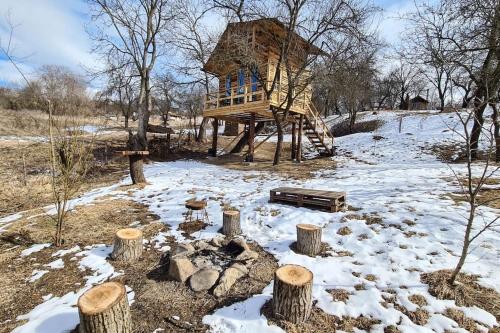 A szálláshely kívülről, Apple Tree Cabin (Friendship Land) in Valea Mare Pravat A szálláshely kívülről, Apple Tree Cabin (Friendship Land) in Valea Mare Pravat