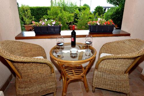 balkon/terras, Villa Dea in Ohrid balkon/terras, Villa Dea in Ohrid