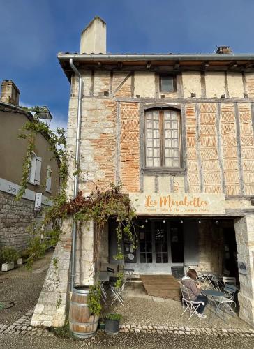 Erkély/terasz, Les Mirabelles in Tournon-d'Agenais Erkély/terasz, Les Mirabelles in Tournon-d'Agenais
