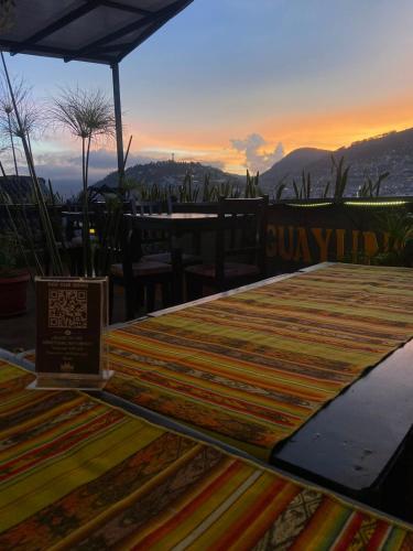 Erkély/terasz, Hostal La Guayunga RoofTop in Itchimbia Erkély/terasz, Hostal La Guayunga RoofTop in Itchimbia