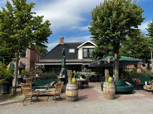 balkon/taras, Hotel Onder De Linden in Noordenveld balkon/taras, Hotel Onder De Linden in Noordenveld