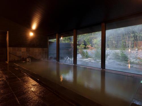 Hot spring bath, Unzen Miyazaki Ryokan in Unzen Hot spring bath, Unzen Miyazaki Ryokan in Unzen