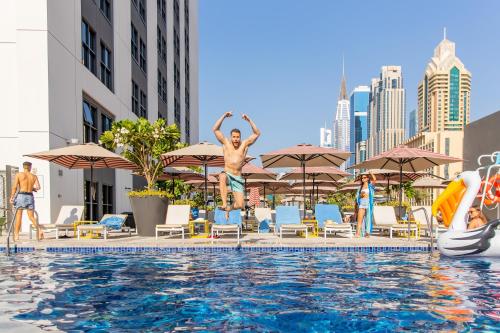 Swimming pool, Rove City Walk in Sheikh Zayed Road Swimming pool, Rove City Walk in Sheikh Zayed Road