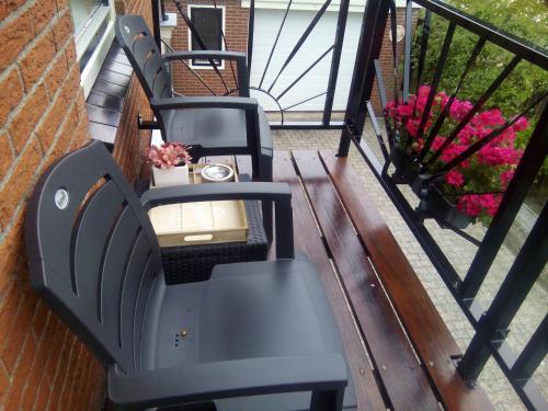 balkon/taras, Vakantie appartement de Havezate in Noordenveld balkon/taras, Vakantie appartement de Havezate in Noordenveld