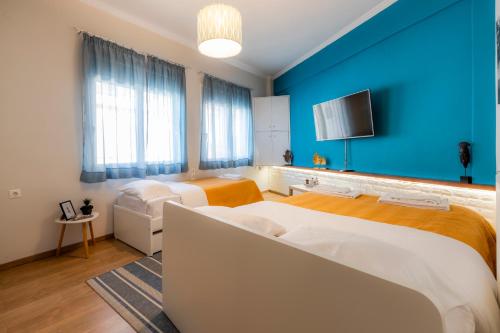 Bed, Korte Apartment 1 in Arta Bed, Korte Apartment 1 in Arta
