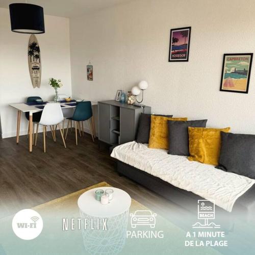 صالة مشتركة/ منطقة التلفزيون, Cap Ocean Appartement T2 cosy avec balcon à 1 min de l'océan (Cap Ocean Appartement T2 cosy avec balcon a 1 min de l'ocean) in La Savane صالة مشتركة/ منطقة التلفزيون, Cap Ocean Appartement T2 cosy avec balcon à 1 min de l'océan (Cap Ocean Appartement T2 cosy avec balcon a 1 min de l'ocean) in La Savane