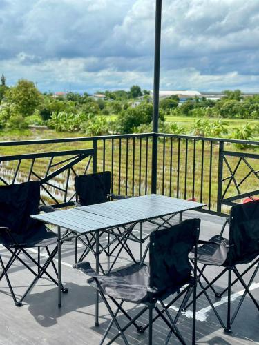 Balcony/terrace, The Nack Resort & Pool Villa บางบัวทอง in Bang Bua Thong Balcony/terrace, The Nack Resort & Pool Villa บางบัวทอง in Bang Bua Thong