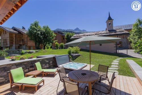 Balcony/terrace, Chalet Duhoux in Meribel Balcony/terrace, Chalet Duhoux in Meribel