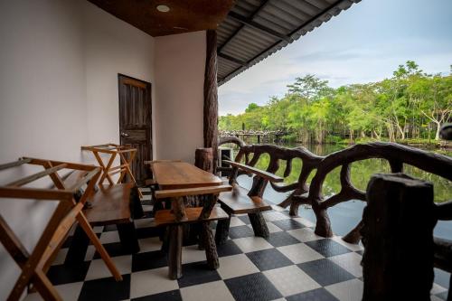 Balcony/terrace, Tamnanpar Resort in Taphong Balcony/terrace, Tamnanpar Resort in Taphong