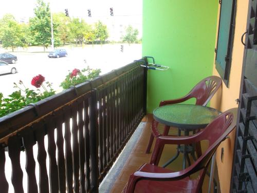 Balcony/terrace, Park Apartman in Hajduszoboszlo Balcony/terrace, Park Apartman in Hajduszoboszlo