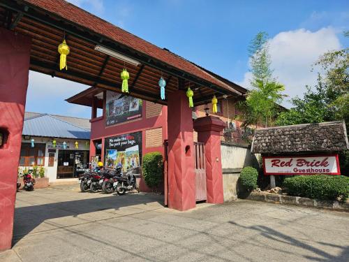 Entrance, Red Brick in Chiang Mai Entrance, Red Brick in Chiang Mai
