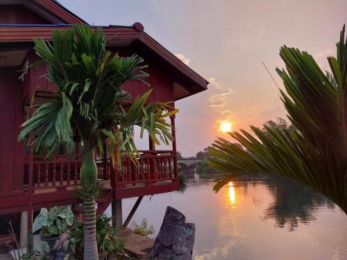 Khampheng River views sunset in Don Khone Khampheng River views sunset in Don Khone