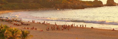 Beach, Pacific Buddha in Puerto Escondido Beach, Pacific Buddha in Puerto Escondido