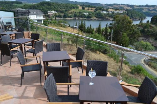 Balcony/terrace, Hotel Ferramenteiro de Portomarin in Portomarin Balcony/terrace, Hotel Ferramenteiro de Portomarin in Portomarin