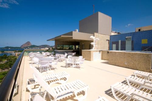 balkon/terras, Hotel Atlantico Business Centro in Rio De Janeiro balkon/terras, Hotel Atlantico Business Centro in Rio De Janeiro