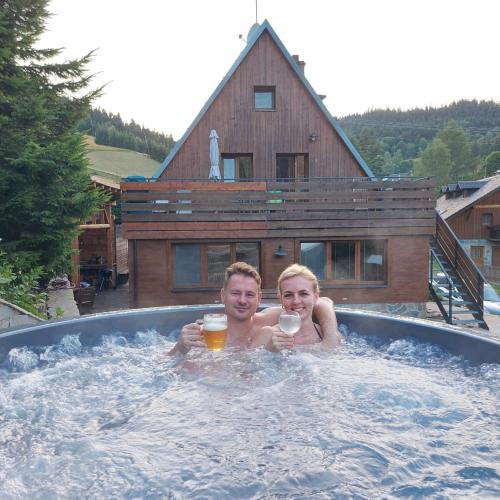 Hot tub, Horsky apartman Draps in Ostruzna Hot tub, Horsky apartman Draps in Ostruzna