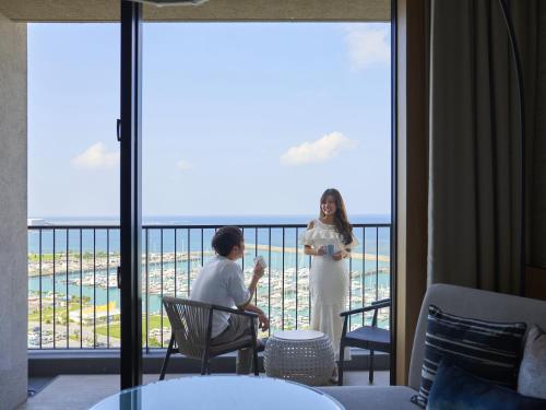 balkon/terras, OKINAWA PRINCE HOTEL OCEAN VIEW GINOWAN in Okinawa Main island balkon/terras, OKINAWA PRINCE HOTEL OCEAN VIEW GINOWAN in Okinawa Main island