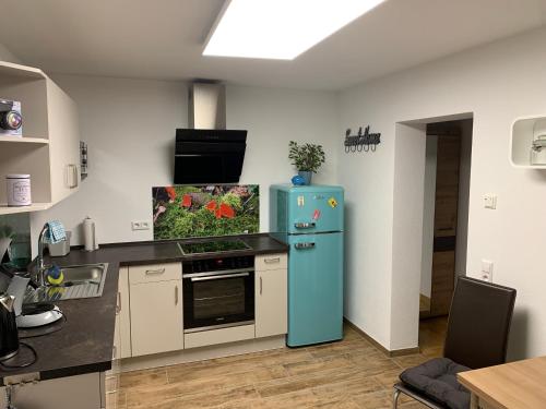 مطبخ, Ferienappartement Albschätzle (Ferienappartement Albschatzle) in جامرتينجن مطبخ, Ferienappartement Albschätzle (Ferienappartement Albschatzle) in جامرتينجن