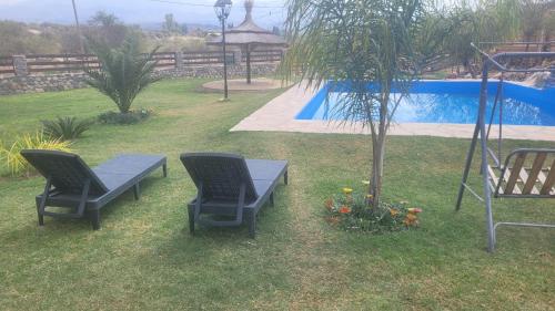 สระว่ายน้ำ, Cabaña Los Abuelos (Cabana Los Abuelos) in โกโรเนล มอลเดส สระว่ายน้ำ, Cabaña Los Abuelos (Cabana Los Abuelos) in โกโรเนล มอลเดส