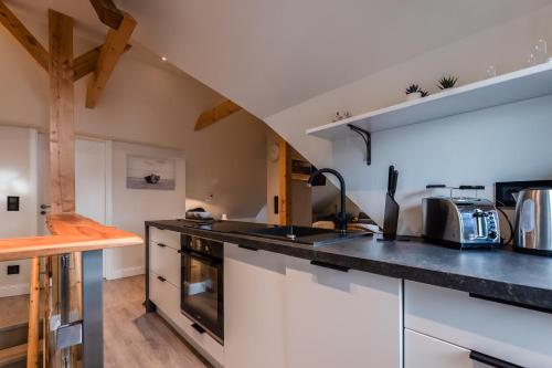 Kitchen, Appartement Wattside in Grossmorsum Kitchen, Appartement Wattside in Grossmorsum