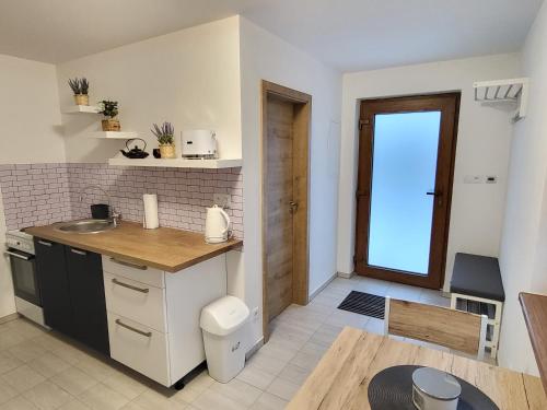 Kitchen, Apartman na Karlicku in Karlov (Vysocina) Kitchen, Apartman na Karlicku in Karlov (Vysocina)