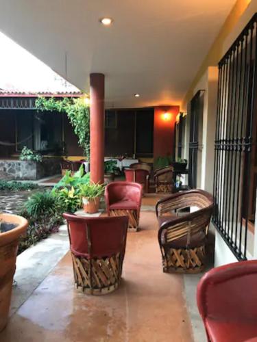 Erkély/terasz, Hotel Art Gallery Casona de los Milagros in Colima Erkély/terasz, Hotel Art Gallery Casona de los Milagros in Colima