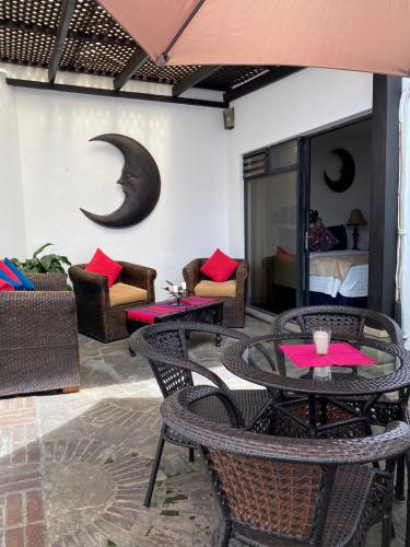 Garden, Hotel Posada de la Luna in Antigua Guatemala Garden, Hotel Posada de la Luna in Antigua Guatemala