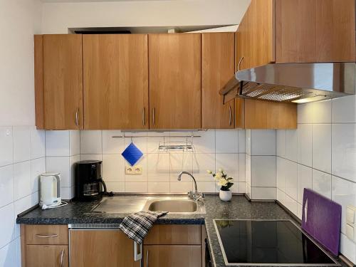 Kitchen, Orth B16 - toller Hafen-und Ostseeblick in Orth Kitchen, Orth B16 - toller Hafen-und Ostseeblick in Orth