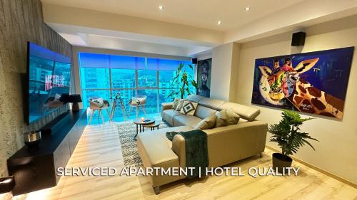 Shared lounge/TV area, Serviced Apartment Pretty Penthouse Valencia in El Vinedo Valencia Shared lounge/TV area, Serviced Apartment Pretty Penthouse Valencia in El Vinedo Valencia