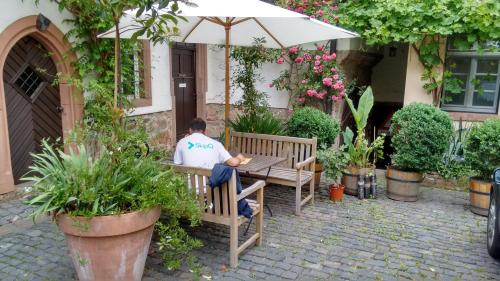 balcon/terasă, Historischer Adelshof am Marktplatz, Atelier 70 m² in Weinheim balcon/terasă, Historischer Adelshof am Marktplatz, Atelier 70 m² in Weinheim